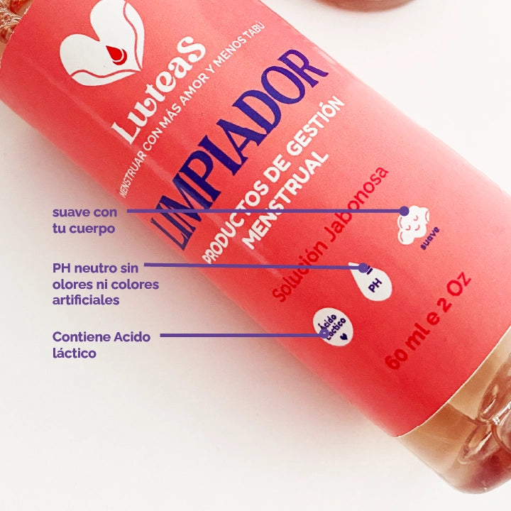 Limpiador para Productos de Gestión Menstrual